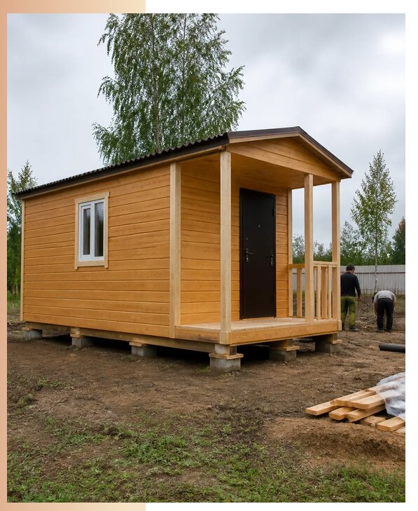Недорогие дачные домики в Коркине с изготовлением и доставкой